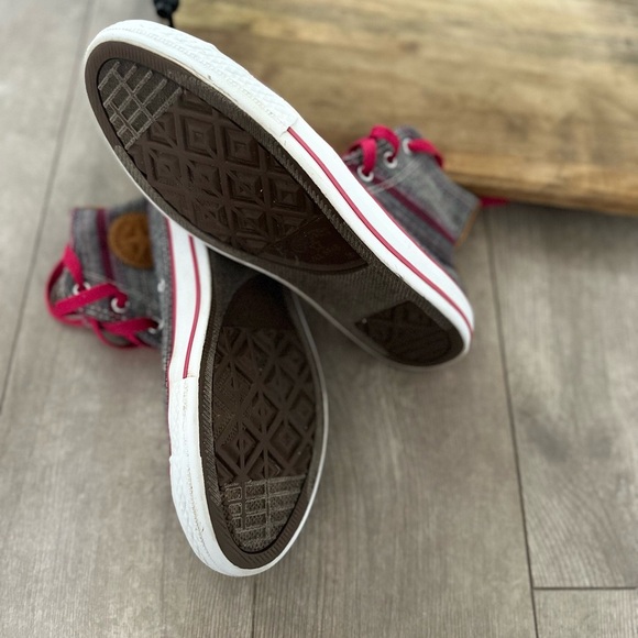 Converse Chuck Taylor Hi Berry Pink High-Top Fabric Basketball Shoe size 5.5 - Picture 5 of 16